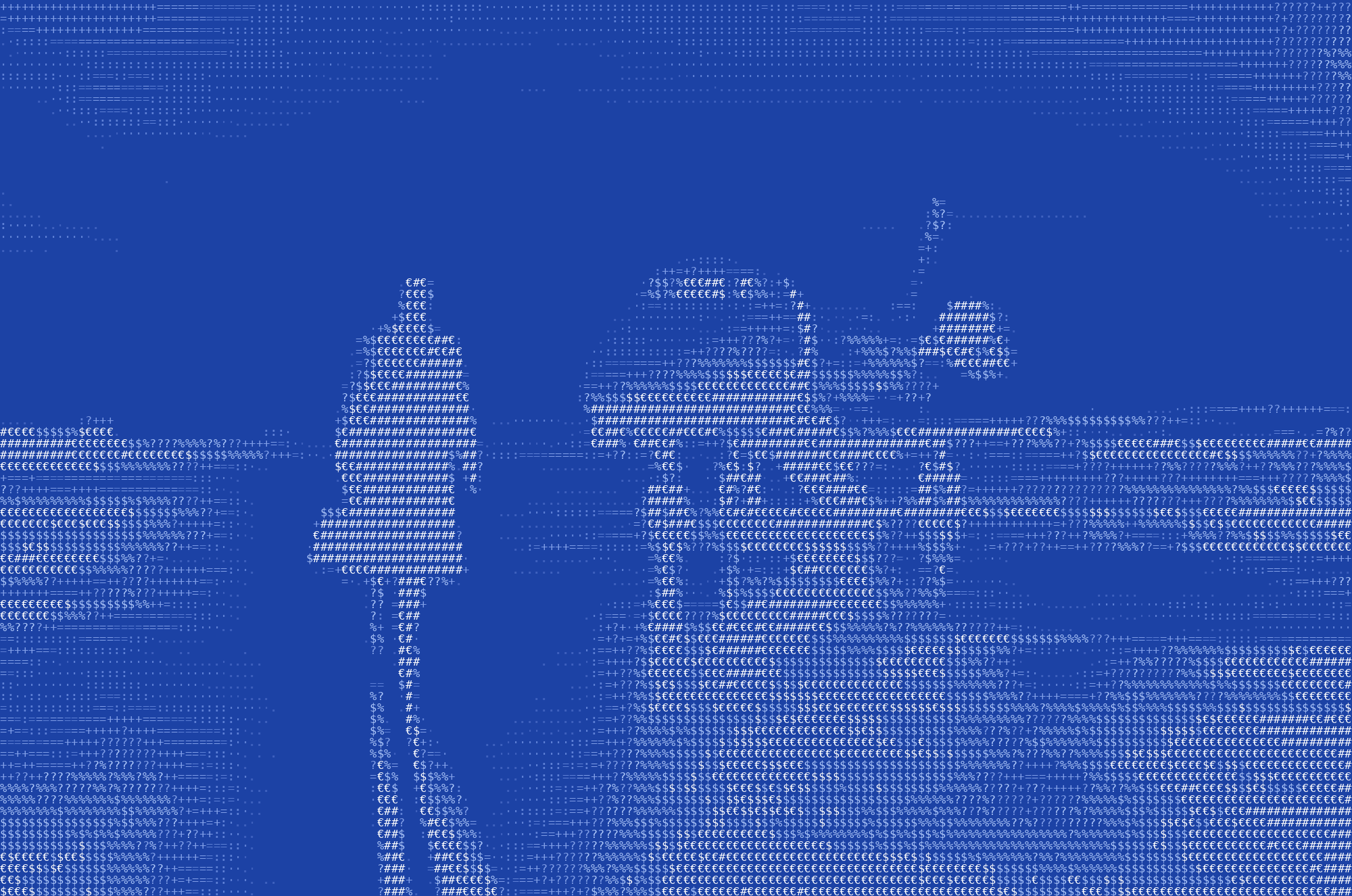 Geschäftsmann auf dem Weg zu seinem Privatjet – ASCII-Illustration